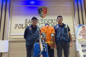 Polres Nagan Raya Tangkap Terduga Pelaku Penembakan Warga Menggunakan Senapan Angin